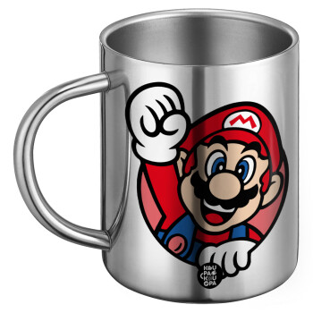 Super mario win, BIG Mug Stainless steel double wall (450ml)
