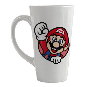 Super mario win, Κούπα κωνική Latte Μεγάλη, κεραμική, 450ml