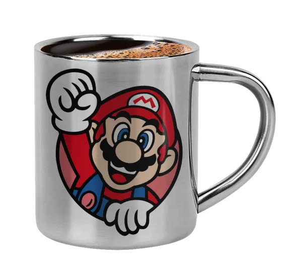 Super mario win — Κουπάκι μεταλλικό διπλού τοιχώματος για espresso (220ml)