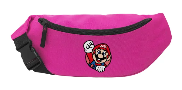 Super mario win — Unisex waist bag (banana) in PINK color with 2 pockets