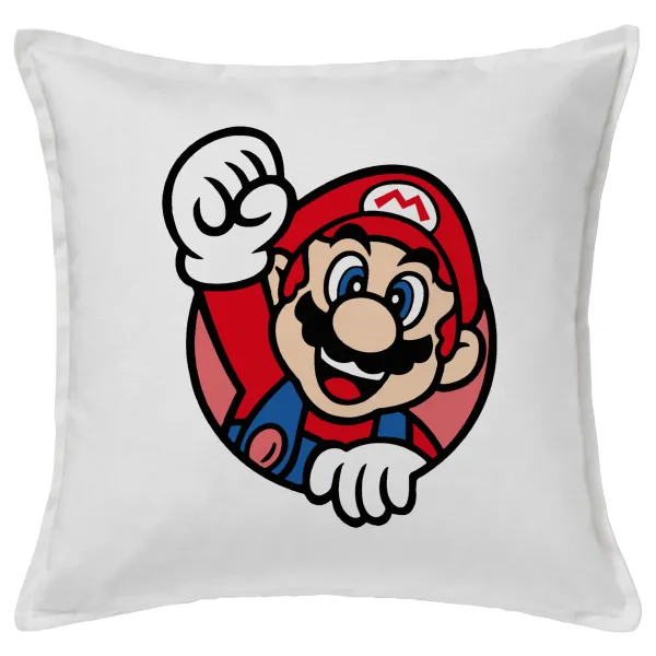 Super mario win — Sofa cushion White 50x50cm includes filling