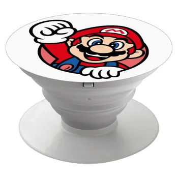 Super mario win, Phone Holders Stand  Λευκό Βάση Στήριξης Κινητού στο Χέρι