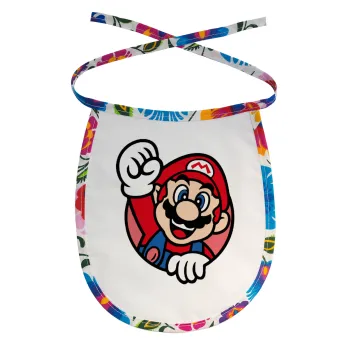 Super mario win, Σαλιάρα μωρού αλέκιαστη με κορδόνι Χρωματιστή