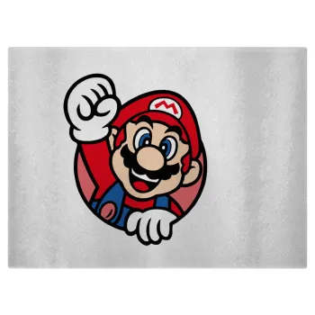 Super mario win, Επιφάνεια κοπής γυάλινη (38x28cm)