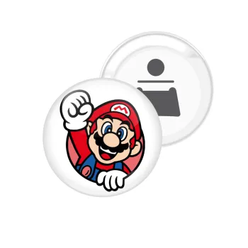 Super mario win, Μαγνητάκι και ανοιχτήρι μπύρας στρογγυλό διάστασης 5,9cm
