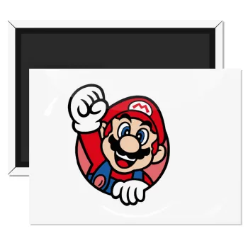 Super mario win, Ορθογώνιο μαγνητάκι ψυγείου διάστασης 9x6cm