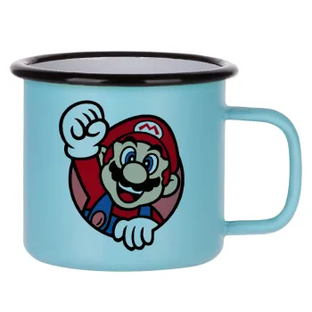 Super mario win, Κούπα Μεταλλική εμαγιέ ΜΑΤ σιέλ 360ml