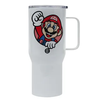 Super mario win, Tumbler με καπάκι, διπλού τοιχώματος (θερμό) 750L