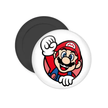 Super mario win, Μαγνητάκι ψυγείου στρογγυλό διάστασης 5cm