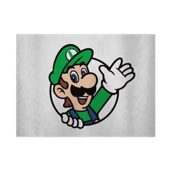 Super mario Luigi win, Επιφάνεια κοπής γυάλινη (38x28cm)