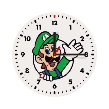 Super mario Luigi win, Wooden wall clock (20cm)
