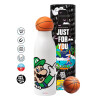 Bascetball Metal mug thermos, double wall, 550ml