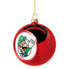 Super mario Luigi win, Χριστουγεννιάτικη μπάλα δένδρου Κόκκινη 8cm