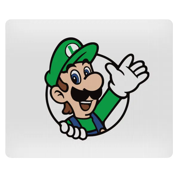 Super mario Luigi win — Mousepad ορθογώνιο 23x19cm
