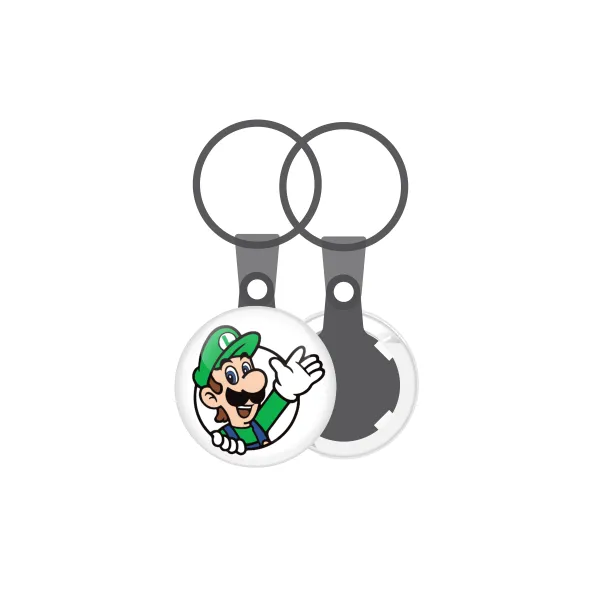 Super mario Luigi win — Mini keychain, 2.5cm