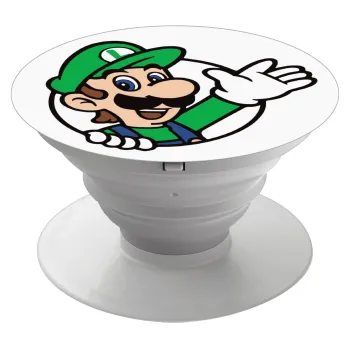 Super mario Luigi win, Phone Holders Stand  Λευκό Βάση Στήριξης Κινητού στο Χέρι