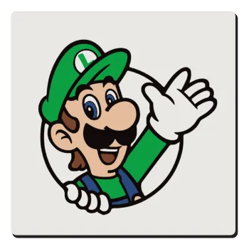 Super mario Luigi win, Τετράγωνο μαγνητάκι ξύλινο 6x6cm