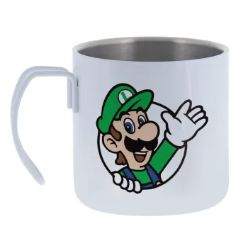 Super mario Luigi win — Κούπα Ανοξείδωτη διπλού τοιχώματος 400ml