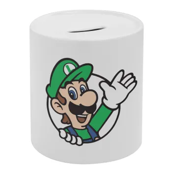 Super mario Luigi win, Κουμπαράς πορσελάνης με τάπα