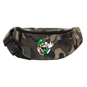 Super mario Luigi win, Unisex τσαντάκι μέσης (μπανάνα) χρώματος παραλλαγή Jungle με 2 τσέπες