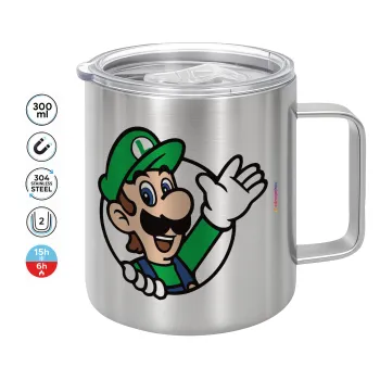 Super mario Luigi win, Κούπα Ανοξείδωτη διπλού τοιχώματος 300ml