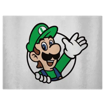 Super mario Luigi win, Επιφάνεια κοπής γυάλινη (38x28cm)