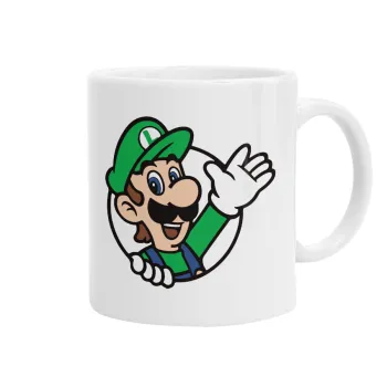 Super mario Luigi win, Κούπα, κεραμική, 330ml