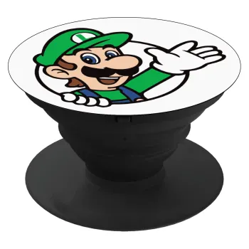 Super mario Luigi win, Phone Holders Stand  Μαύρο Βάση Στήριξης Κινητού στο Χέρι