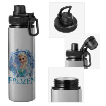 Frozen Elsa, Μεταλλικό παγούρι νερού με καπάκι ασφαλείας, αλουμινίου 850ml