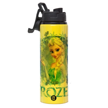 Frozen Elsa, Metallic water bottle with safety lid, 850ml aluminum