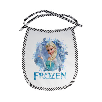 Frozen Elsa, Σαλιάρα μωρού αλέκιαστη με κορδόνι Μαύρη