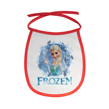 Frozen Elsa, Σαλιάρα μωρού αλέκιαστη με κορδόνι Κόκκινη