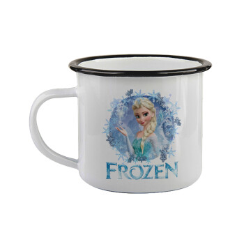 Frozen Elsa, Κούπα εμαγιέ με μαύρο χείλος 360ml