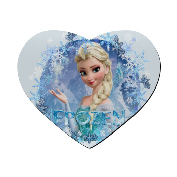 Frozen Elsa, Mousepad καρδιά 23x20cm