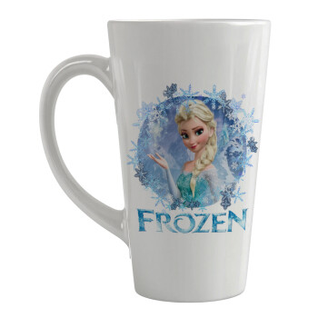 Frozen Elsa, Κούπα κωνική Latte Μεγάλη, κεραμική, 450ml