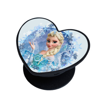 Frozen Elsa, Phone Holders Stand  καρδιά Μαύρο Βάση Στήριξης Κινητού στο Χέρι