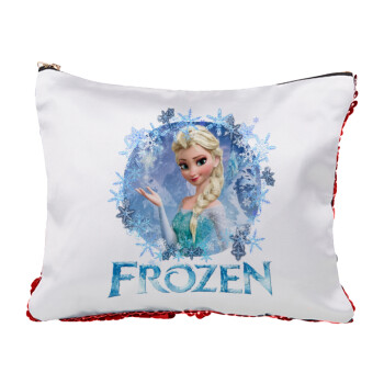 Frozen Elsa, Τσαντάκι νεσεσέρ με πούλιες (Sequin) Κόκκινο