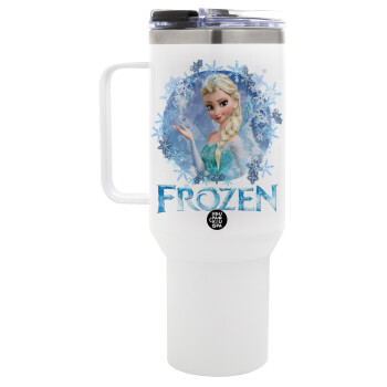 Frozen Elsa, Mega Tumbler με καπάκι, διπλού τοιχώματος (θερμό) 1,2L