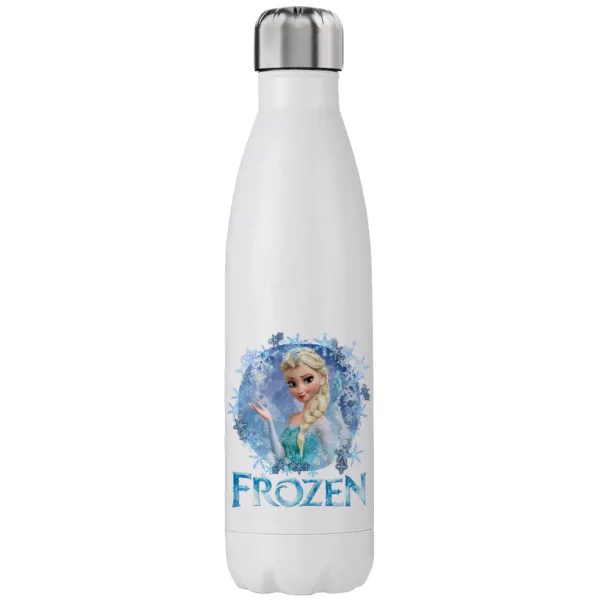 Frozen Elsa — Μεταλλικό παγούρι θερμός (Stainless steel), διπλού τοιχώματος, 750ml