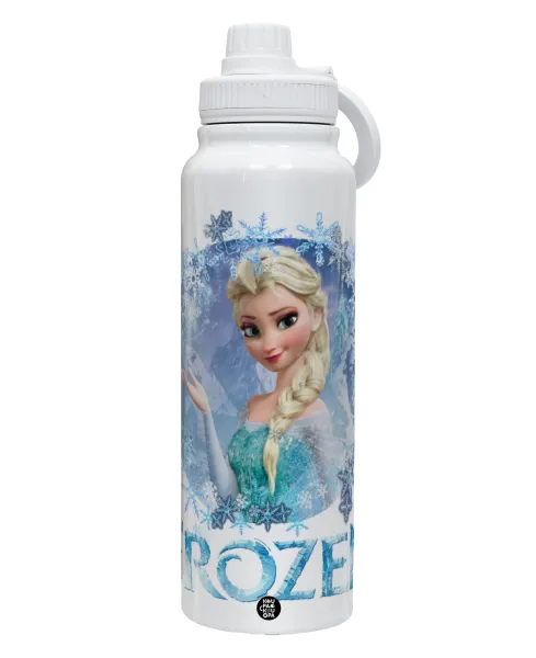 Frozen Elsa — Θερμός 1L Ανοξείδωτο με Βάση Κινητού & Διπλά Τοιχώματα