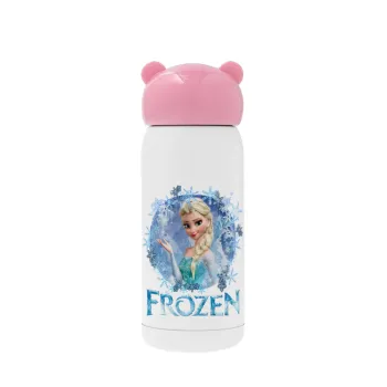 Frozen Elsa, Pink stainless steel thermal flask, 320ml
