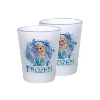 Frozen Elsa, Σφηνοπότηρα γυάλινα 45ml του πάγου (2 τεμάχια)