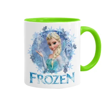 Frozen Elsa, Κούπα χρωματιστή βεραμάν, κεραμική, 330ml