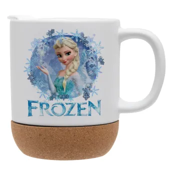 Frozen Elsa, Κούπα, κεραμική με βάση φελού και καπάκι (ΜΑΤ), 330ml