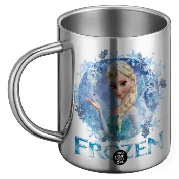 Frozen Elsa, Ανοξείδωτη Μεταλλική Κούπα 450ml - Διπλού Τοιχώματος