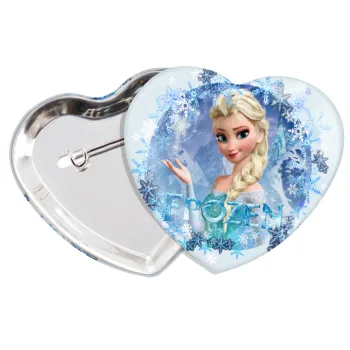 Frozen Elsa, Κονκάρδα παραμάνα καρδιά (57x52mm)