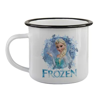 Frozen Elsa, Κούπα εμαγιέ με μαύρο χείλος 360ml