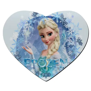 Frozen Elsa, Mousepad καρδιά 23x20cm