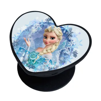 Frozen Elsa, Phone Holders Stand  καρδιά Μαύρο Βάση Στήριξης Κινητού στο Χέρι