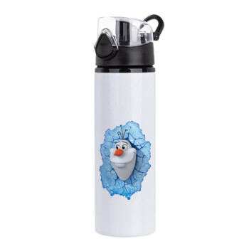 Frozen Olaf, Μεταλλικό παγούρι νερού με καπάκι ασφαλείας, αλουμινίου 750ml